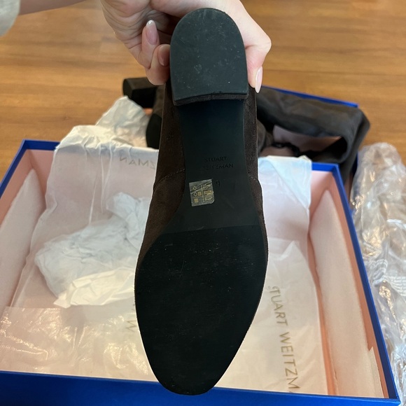 Stuart Weitzman Genna Suede Boots NWT - Picture 6 of 13